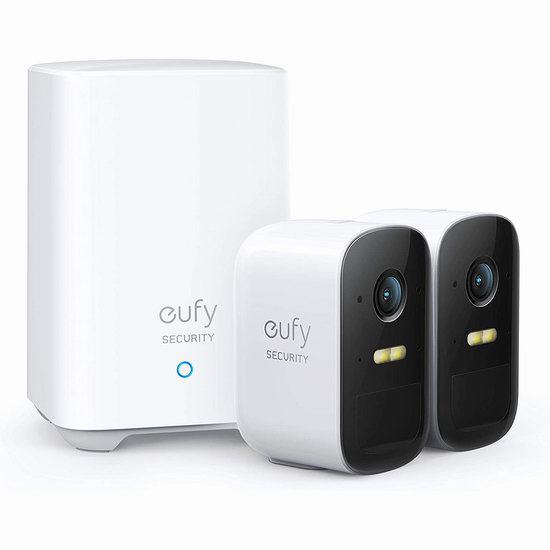 eufy eufyCam 2C 室内/室外 家庭安防 全高清双无线摄像头套装5折 199.99加元包邮！续航长达半年！