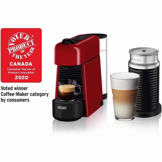  白菜价！历史新低！Delonghi 德龙 Essenza Plus 胶囊咖啡机+Aeroccino奶泡机3.7折 120.4加元包邮！