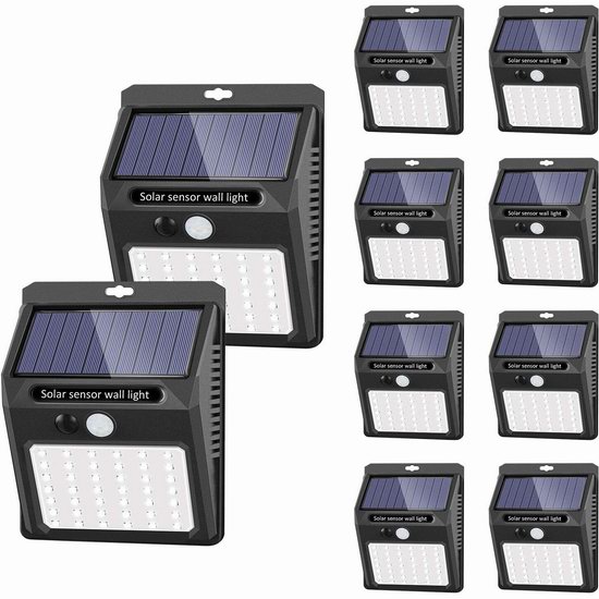  SEZAC 42 LED 太阳能防水运动感应灯10件套6.8折 45.57加元限量特卖并包邮！