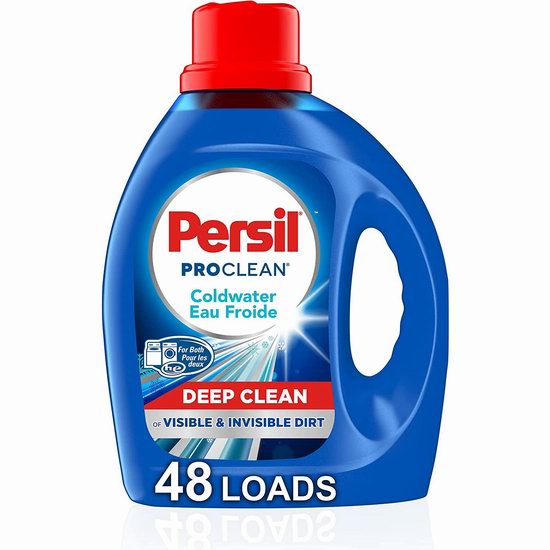  Persil ProClean Power 深层清洁 强效洗衣液（2.21升，48缸）6.5折 8.54加元包邮！