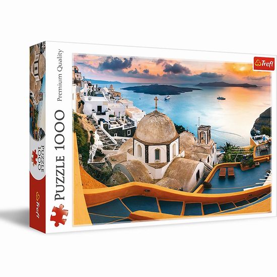  Trefl 亲子游戏 希腊风景 益智拼图（1000pcs）5.4折 12.3加元！