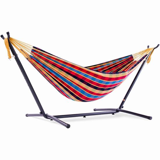  Vivere Hammock 双人吊床+金属支架套装5.3折 108.7加元包邮！