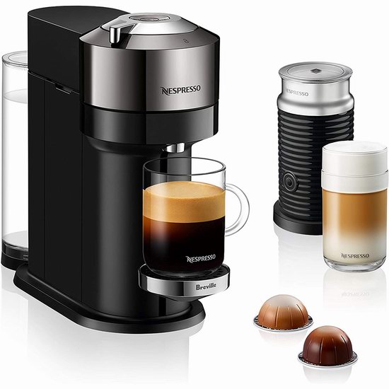  Nespresso Vertuo Next Premium 蓝牙智能胶囊咖啡机+奶泡机套 199.99加元（原价 349.99加元）