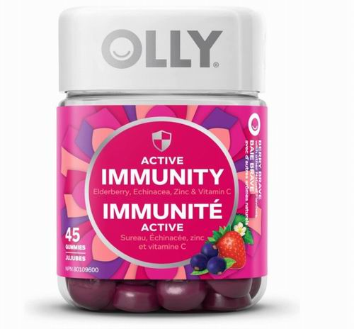  OLLY 提高免疫力 营养补充软糖45粒 15.95加元（原价 23.99加元）