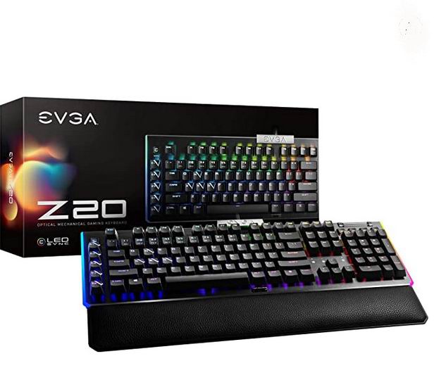  史低价！EVGA Z20 RGB 光学机械游戏键盘 78.98加元（原价 93.98加元）