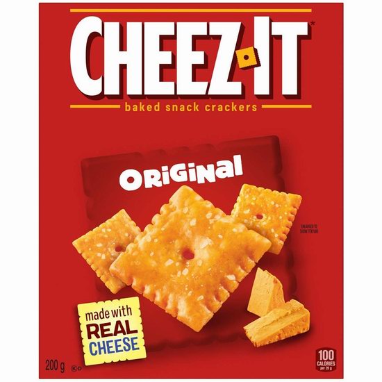  Cheez-It Original 芝士奶酪薄脆饼干200克 2.67加元起