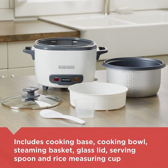  BLACK+DECKER RC516 16杯大容量 二合一电饭煲5折 29.99加元！