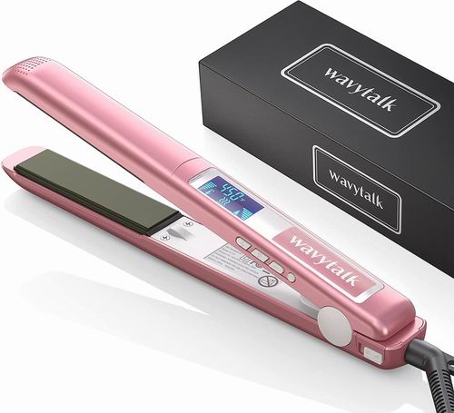  wavytalk  1英寸专业扁铁2 合 1卷发直发器 26.99加元（原价 37.71加元）！多色可选