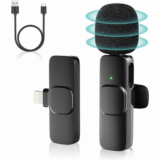  历史新低！Fimilo iPhone/iPad专用 专业降噪 无线手机麦克风5折 17.99加元包邮！
