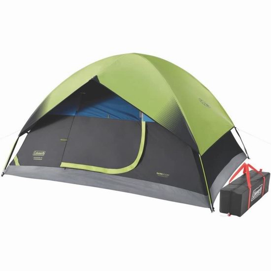  Coleman Sundome 阻光隔热防风雨 4人野营帐篷7折 127.39加元包邮！阻挡97.5%阳光！
