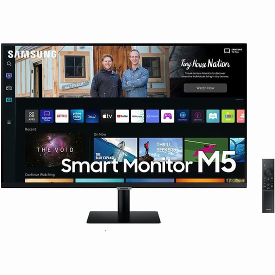  SAMSUNG 三星 M5 27英寸 FHD 二合一 智能电视/显示器5.7折 198加元包邮！带Office 365套件！