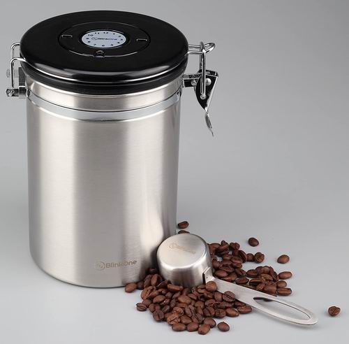  BlinkOne 密封咖啡罐+勺子 14.62加元（原价 29.99加元）！ 可防空气泄漏、水分渗透和二氧化碳