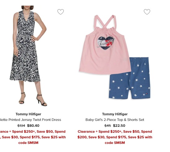 Tommy Hilfiger 成人儿童服饰3.6折起+最高立减50加元：T恤14.96加元、衬衣29.99加元、连衣裙54.96加元