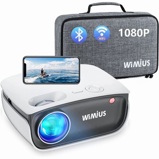  WiMiUS S25 原生720P 8000流明 WiFi无线 家庭影院投影仪5折 89.99加元包邮！