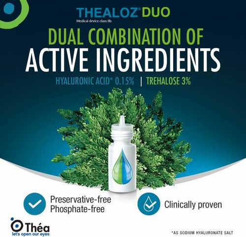  Thealoz Duo 透明质酸海藻糖滴眼液/眼药水10毫升 23.5加元！另有2瓶售价40.9加元
