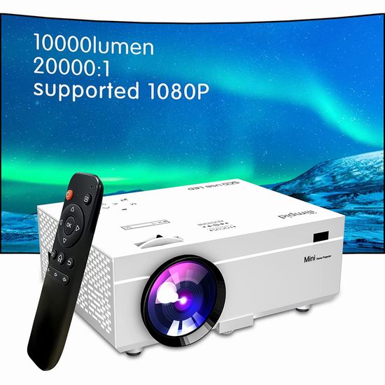  ILIMPID 10000流明 原生720P 家庭影院投影仪5折 54.99加元包邮！