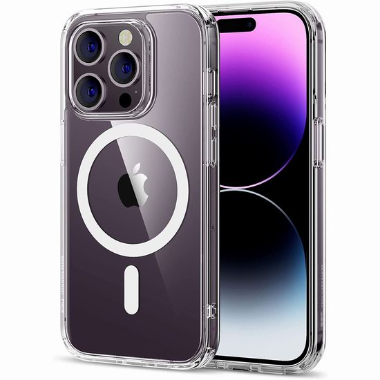  白菜价！历史新低！ESR 经典混合磁性 军用级防震 iPhone 14系列 透明手机保护壳3.6折 8.79加元！4款可选！