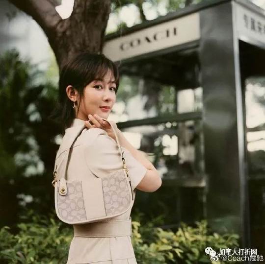  杨紫同款！Coach Swinger提花腋下包 270加元（原价 360加元）