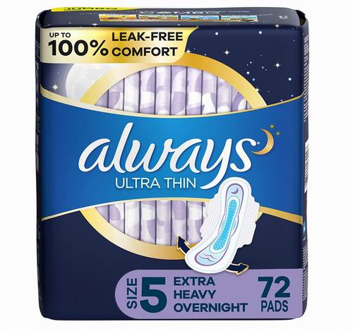 Always夜用卫生巾72片 15.1加元（原价 24.97加元）
