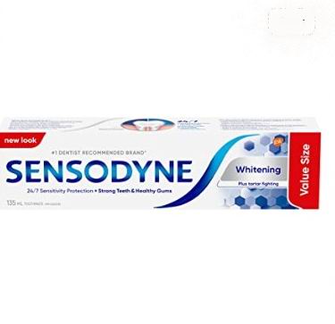  Sensodyne 舒适达美白抗过敏牙膏135毫升 4.74加元