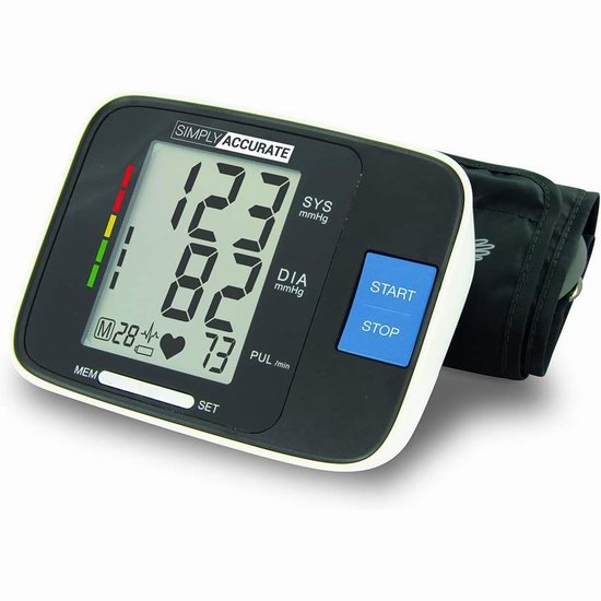  历史新低！Simply Accurate BD320 上臂数字式电子血压计3.8折 42.1加元包邮！