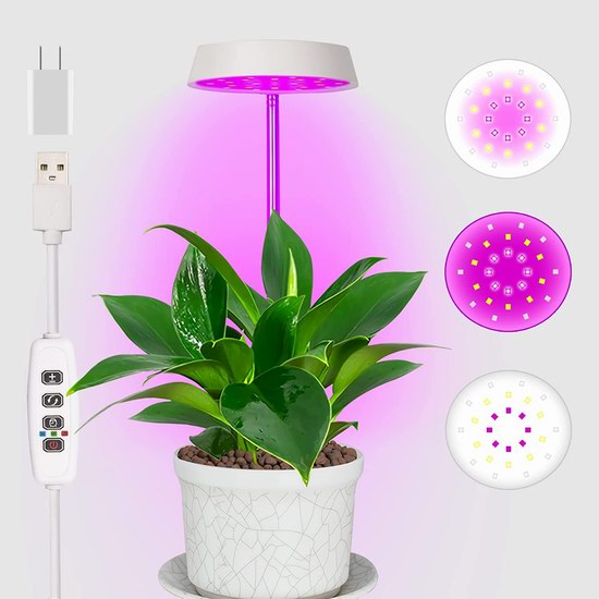 历史新低！LONAOO 全光谱 LED植物培育生长灯4折 11.99加元！