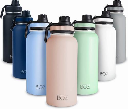  BOZ 宽口真空不锈钢保温杯1升 20.99加元（原价 29.99加元）！4色可选！
