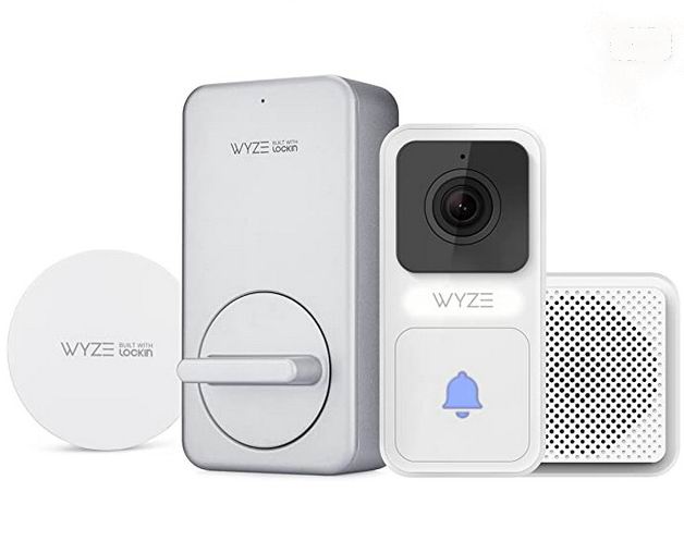  史低价！Wyze 1080P全高清 智能可视门铃+智能门锁套装 189.99加元（原价 250.98加元）