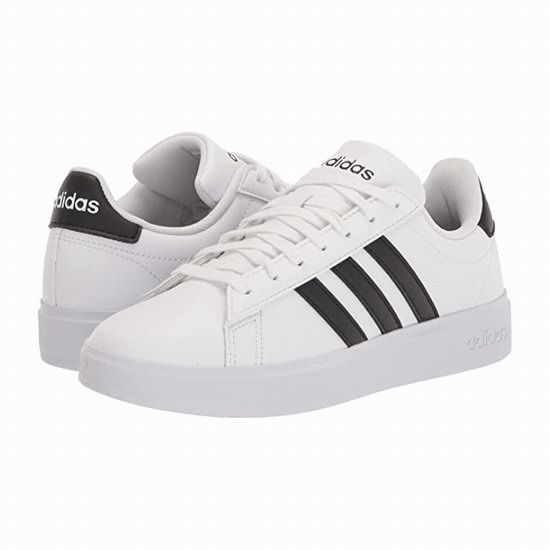  adidas Grand Court 2.0 经典三条杠 女式运动鞋6折 53.93加元包邮！