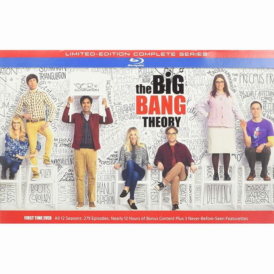 《The Big Bang Theory 生活大爆炸》喜剧电视蓝光影碟全集5.1折 137.99加元包邮！