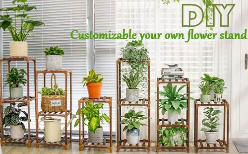 Zerome 室内室外均可 7盆植物架/花架 35.99加元（原价 49.99加元）+包邮！