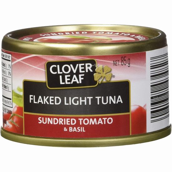  Clover Leaf 番茄罗勒 高蛋白 金枪鱼罐头（85克 x 24罐）6.5折 30.96加元！单罐仅1.29加元！