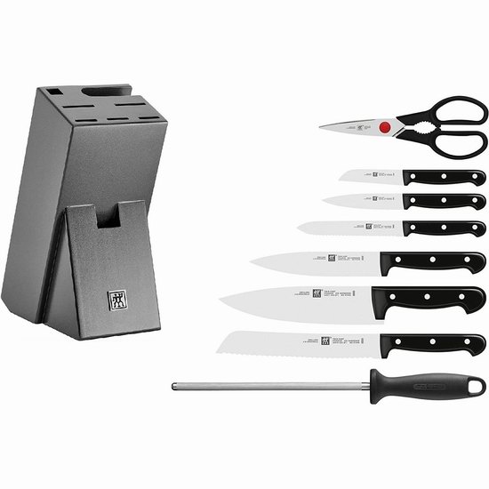  白菜价！ZWILLING 双立人 Twin Chef 德国不锈钢刀具9件套2.8折 165.69加元包邮！