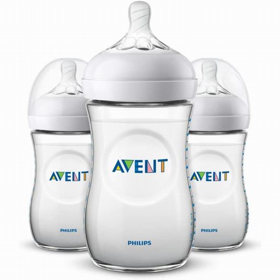  历史新低！Philips Avent Natural 飞利浦 新安怡防胀气奶瓶3个装5.8折 16.98加元！