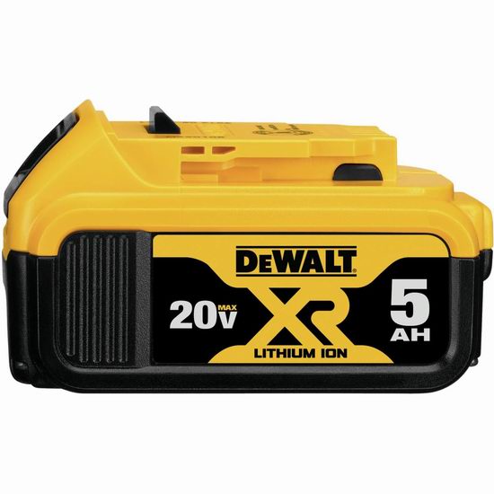  DEWALT 得伟 DCB205 20V MAX 5.0Ah 高级XR锂电池5折 100.11加元包邮！