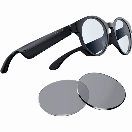 超级白菜！Razer 雷蛇 Anzu 滤蓝光护眼 智能眼镜 偏光太阳镜2.1折 49.99加元包邮！