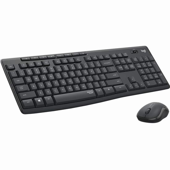  历史新低！Logitech 罗技 MK295 无线静音键盘鼠标套装6.2折 27.99加元！2色可选！