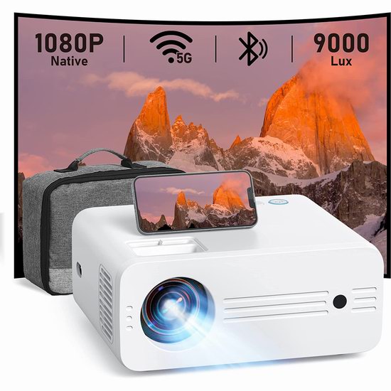  历史新低！iZEEKER 原生1080P 5G WiFi 蓝牙 家庭影院投影仪4折 99.99加元包邮！