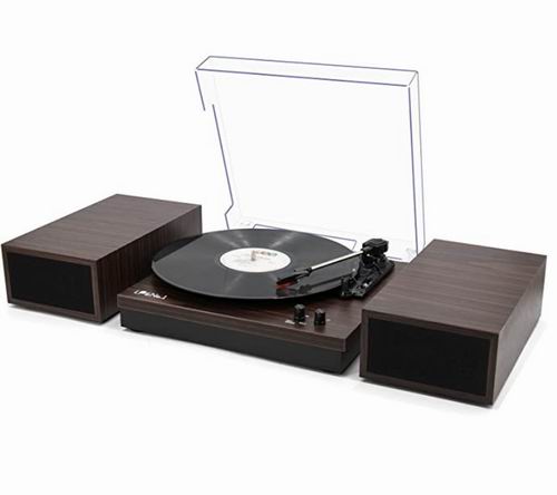  LP&No.1 蓝牙黑胶唱片机 带外部扬声器7.5折 127.99加元（原价 169.99加元）！4色可选！