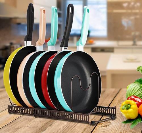  Toplife 可扩展平底锅收纳架 可收纳10个以上 26.99加元（原价 30.49加元）