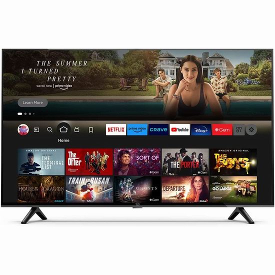  历史新低！Amazon Fire TV 4-Series 50/55英寸4K超高清智能电视 389.99-449.99加元包邮！