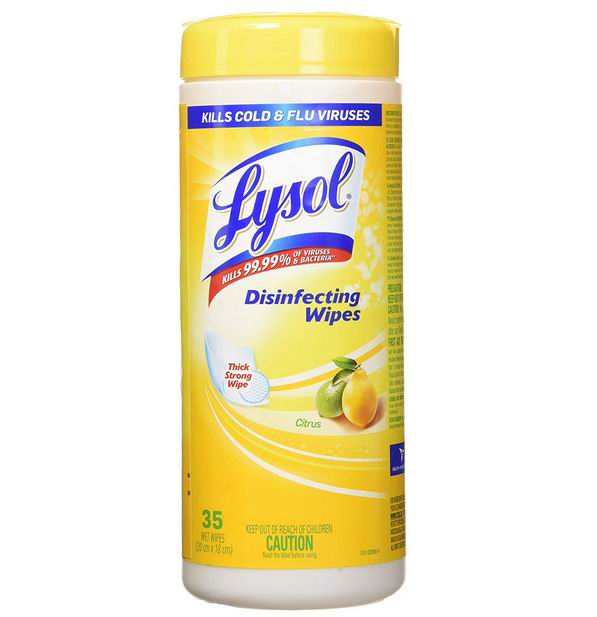  Lysol 柑橘味 消毒湿巾35张装 3.99加元