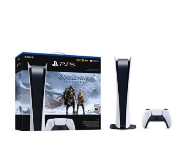  PlayStation 5 标准版游戏机+ 《战神：诸神黄昏》套装 599.96加元