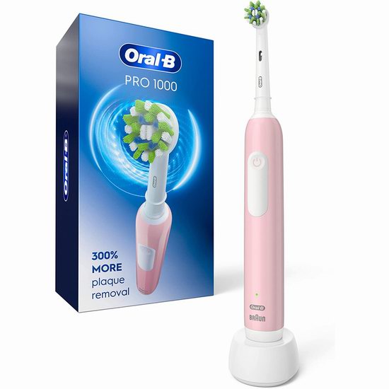 Oral-B Pro 1000 3D震动电动牙刷5.3折 44.9加元包邮！