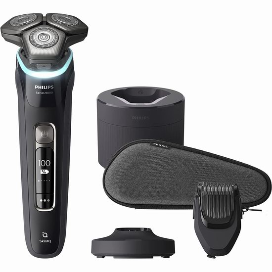  Philips 飞利浦 9000系列 S9986/58 干湿两用电动剃须刀5.5折 209.95加元包邮！配备清洁底座！