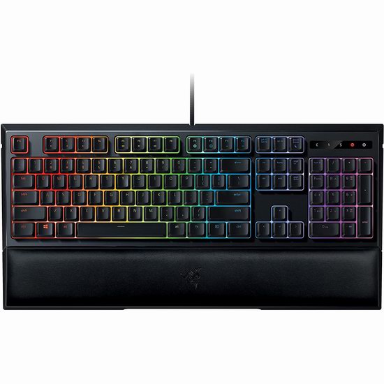  白菜价！历史新低！Razer 雷蛇 Ornata Chroma 雨林狼蛛幻彩版 机械式薄膜游戏键盘3.6折 49.99加元包邮！