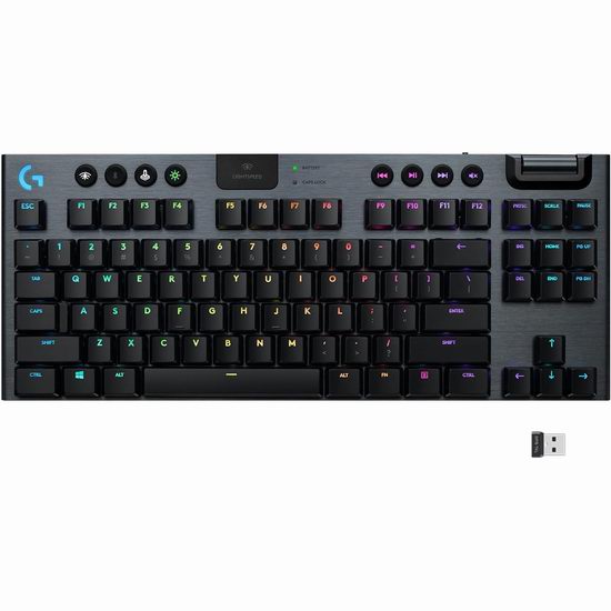  Logitech 罗技 G915 TKL 无线RGB机械游戏键盘6.2折 199.99加元包邮！
