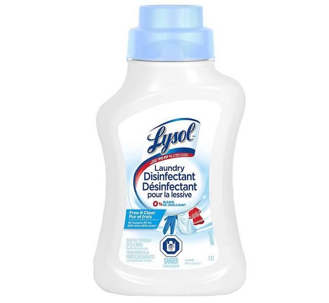  Lysol 不含漂白剂 衣物消毒液1.2升 7.59加元（原价 9.99加元） ！