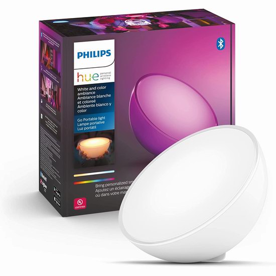  历史新低！Philips Hue Go 飞利浦 蓝牙便携式 拾音灯 唤醒灯 智能魔灯6折 59.99加元包邮！