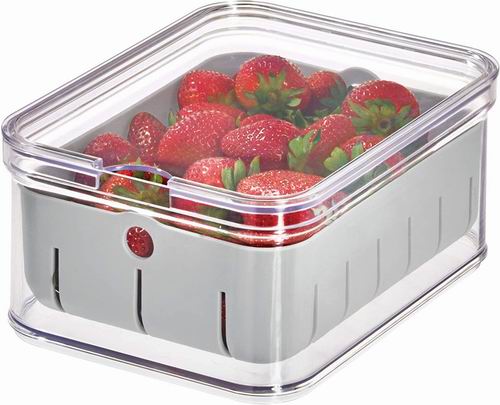  iDesign Crisp 可堆叠 塑料食品保鲜盒 12.33加元（原价 21.23加元）